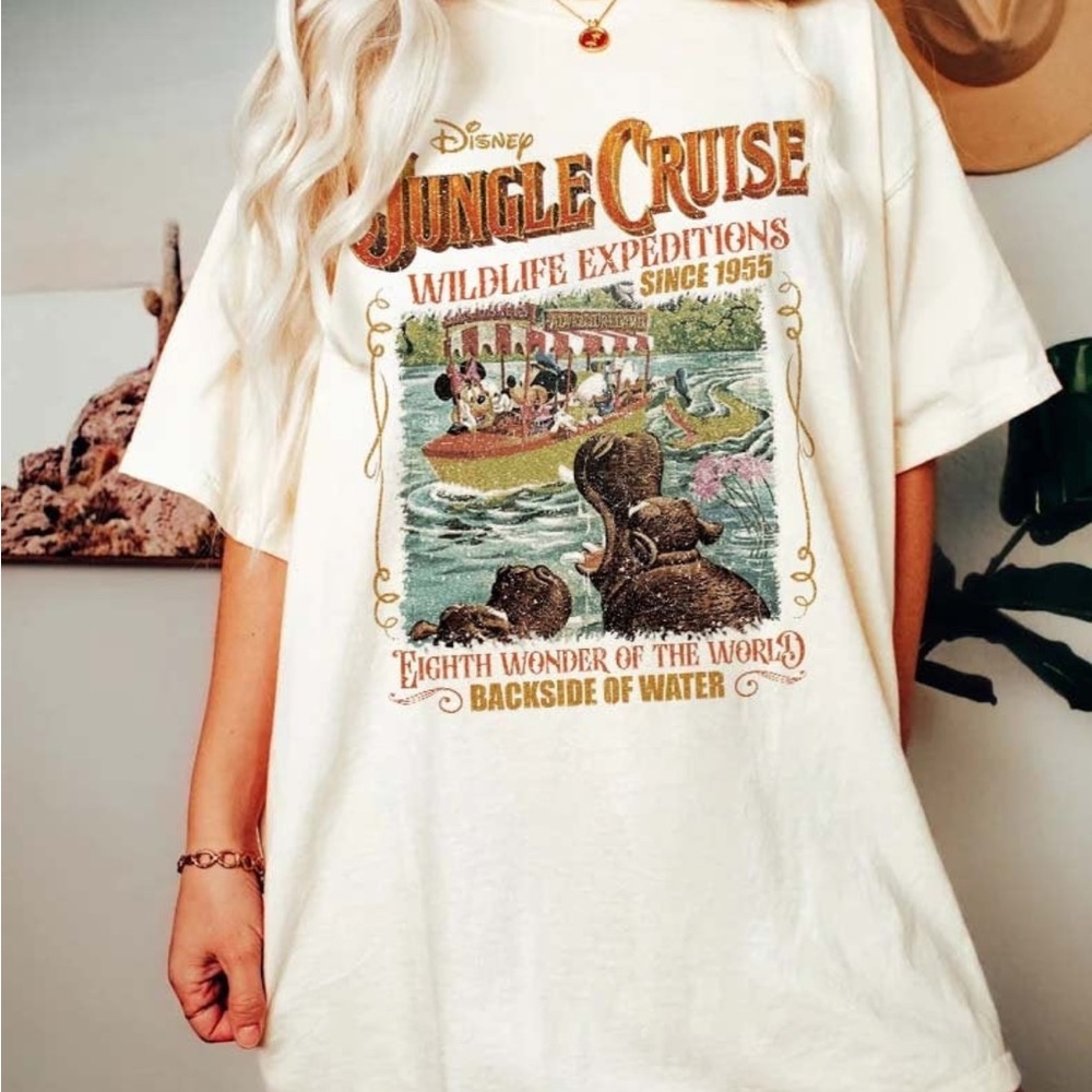 Oversized Vintage Jungle Cruise Disney Shirt, Disney tee, Disneyworld Shirt,